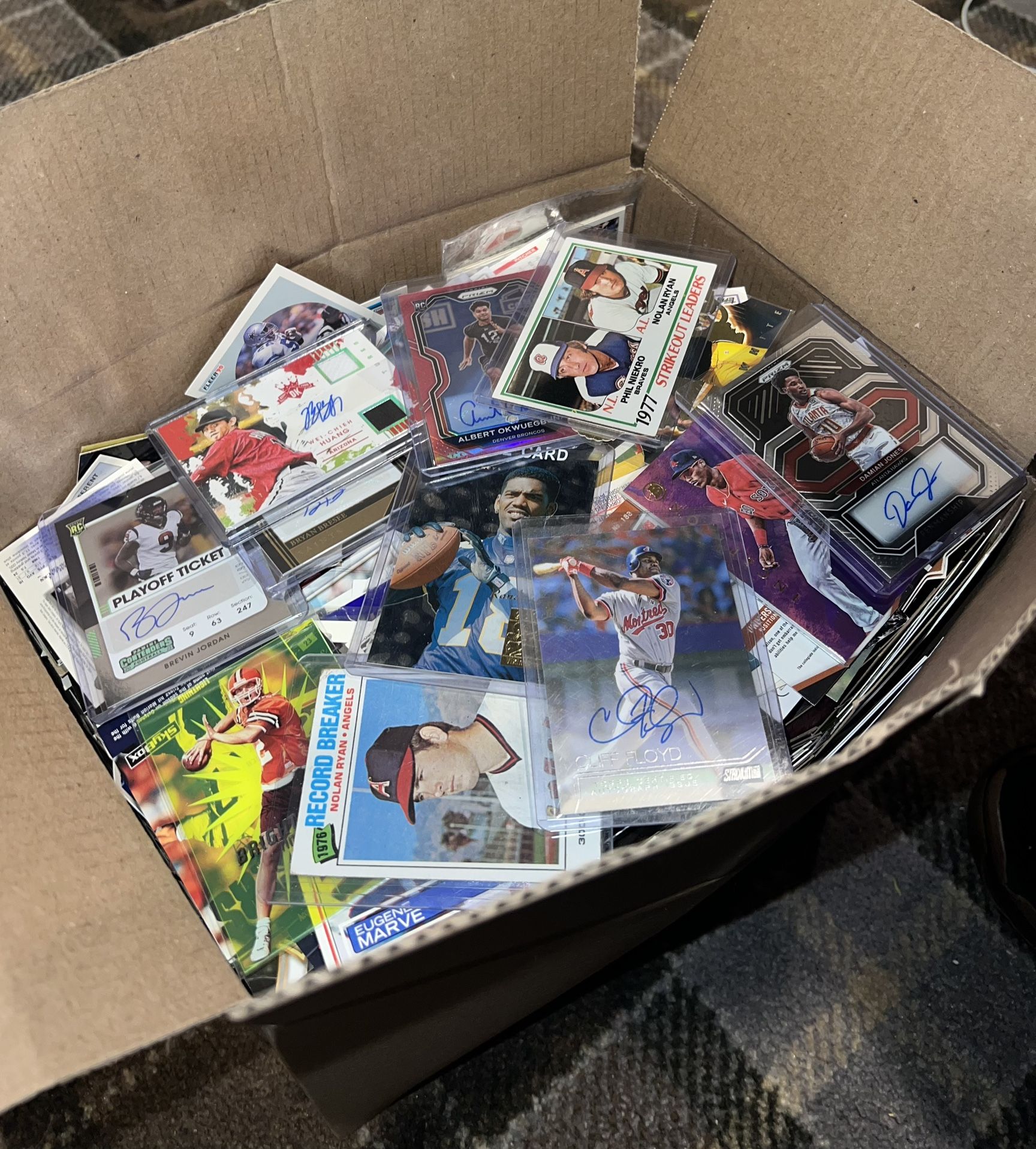 Box Of Sports Cards