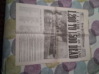 Titanic newspaper