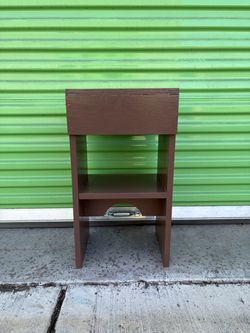 Small wooden end table