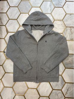 Grey Polo Ralph Lauren zip up hoodie Men’s small
