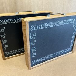 2 Vintage Chalk Board Toys