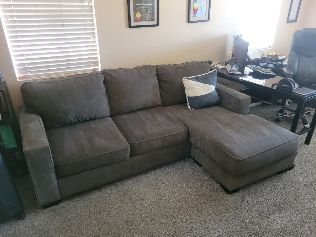 6ft L Couch Grey