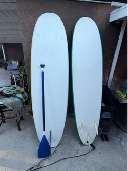 Foam 8ft Paddle board and surfboard