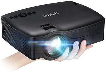 Projector,2018 Upgraded (+80% Lumens) Video Projector 1080P Supported, 30,000h Lamp Life with Big Display for Home Theater Games, Fire TV Stick HDMI U