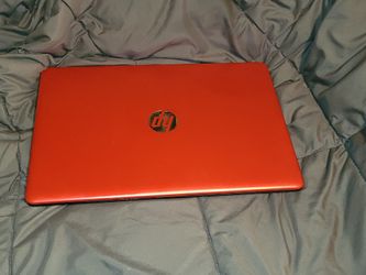 Red HP Laptop
