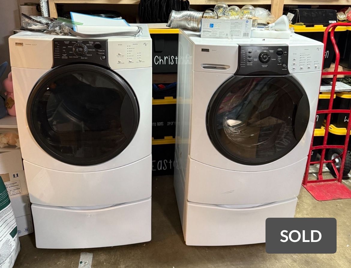 Washer & Dryer For Repair Or Parts