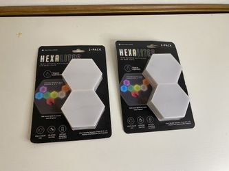 HEXALITES - TECH SOLUTIONS - 2 PK TOUCH ACTIVATED MULTICOLORED LED MOOD LIGHT