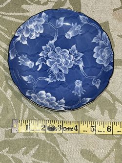 Glass Blue Plate 