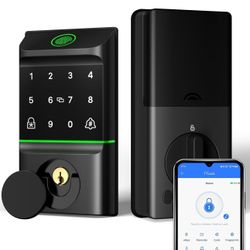 Smart Lock for Front Door, Keyless Entry Door Locks with Keypad, Fingerprint Door Lock Deadbolt, APP Control, IP53 Waterproof