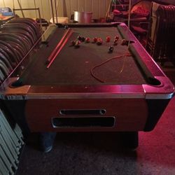 Vintage Dynamo Pool Table Coin Op
