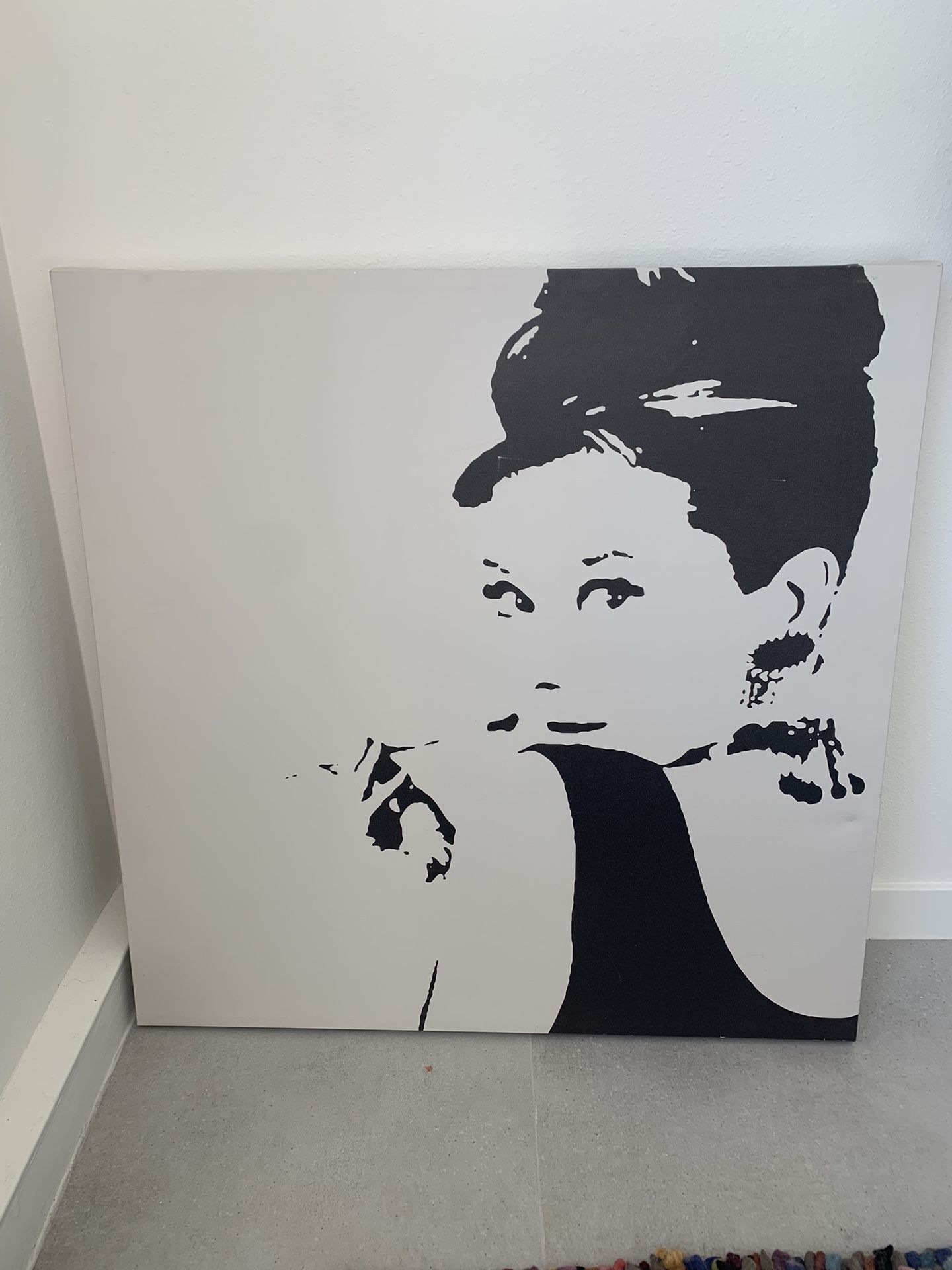 Large Audrey Hepburn Canvas