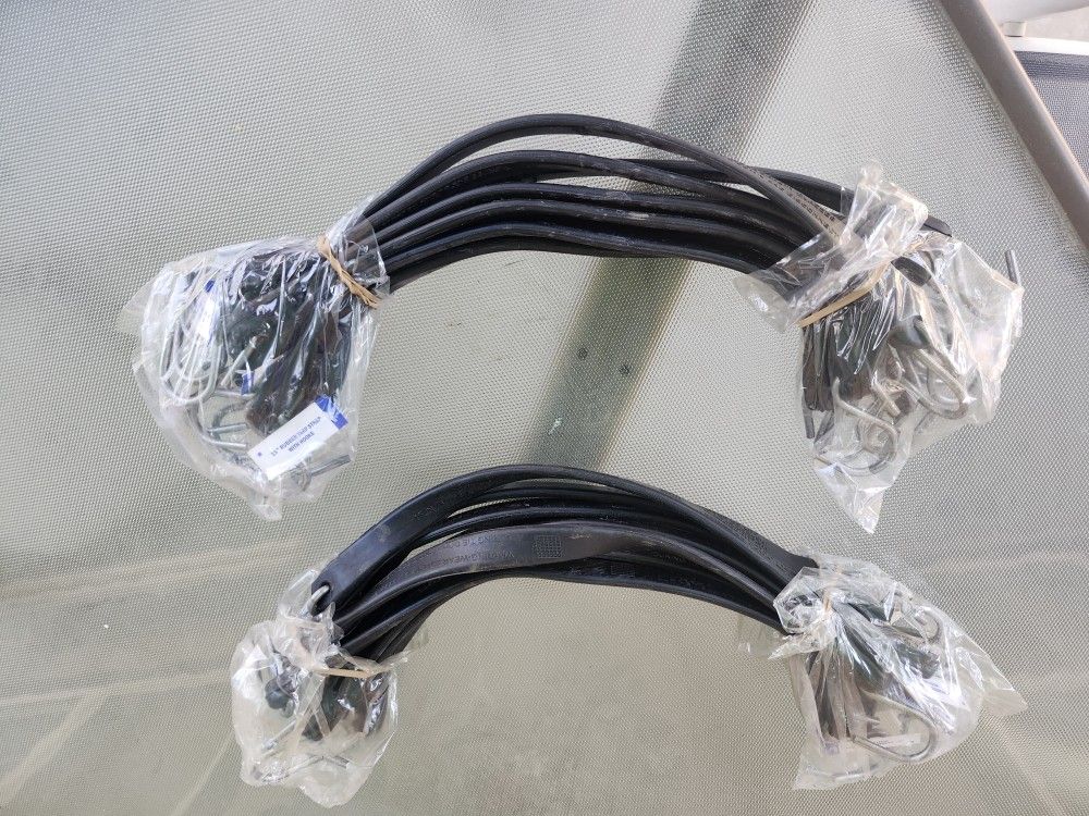 15" Rubber Bungee Straps With Hooks
