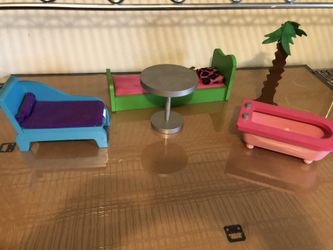 Doll house wood furniture