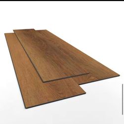 New in Box Tolleson Oak 12 MIL x 7 in. W x 48 in. L Waterproof Click Lock Luxury Vinyl Plank Floorin