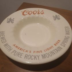 Vintage Coors Ceramic Ashtray 