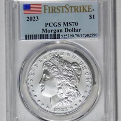 2023 Morgan Silver Dollar TOP GRADE! PCGS Mint State 70