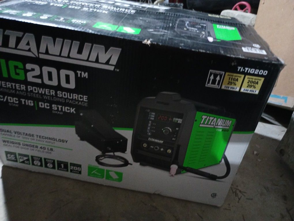 TITANIUM TIG 200 Professional AC/DC TIG Welder with 120/240V - Brand New