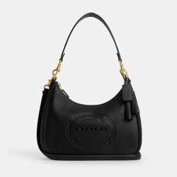Coach Teri Hobo Bag With Coach Heritage