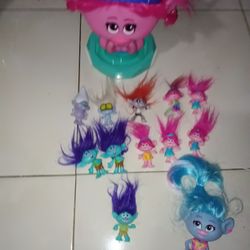 Hasbro Dreamworks TROLLS Movie Dolls Figures Mini Collection Mixed Lot Of 13