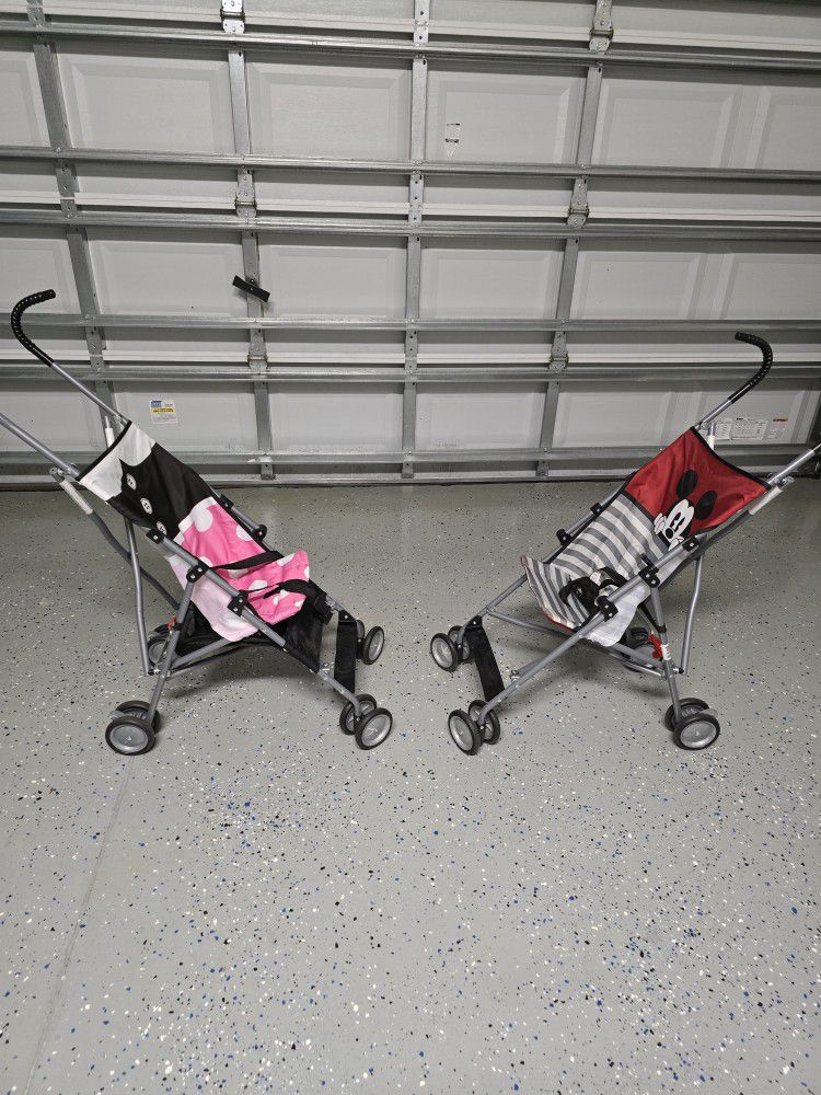 2 Foldable Baby Push Strollers