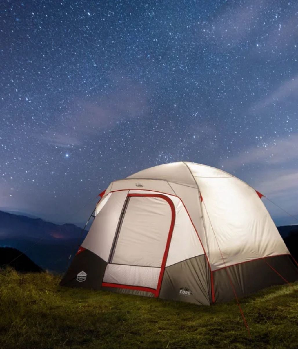 CORE 6 Person Lighted Dome Tent
