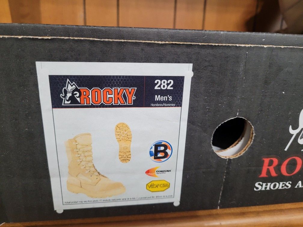NEW ROCKY 282 Weather Military Army Combat Desert Work Suede  display picture 1