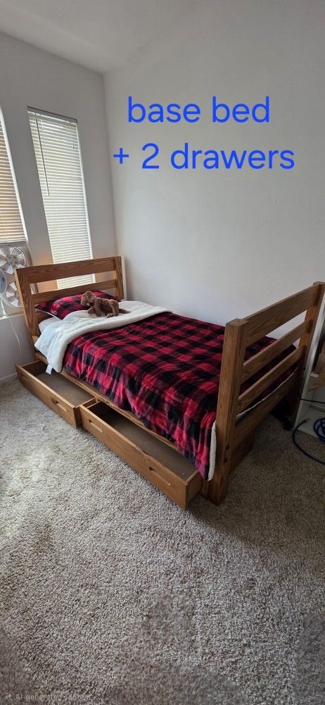 TWIN Solid Wood Bunk Bed Set (Or Separate)