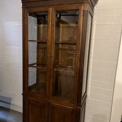 Ethan Allen Cabinet w/ Interior Lighting
