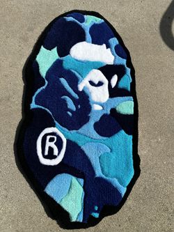 Tufted BLUE BAPE Rug