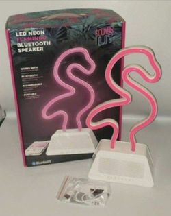 Brand new neon led Flamingo bluetooth speaker light