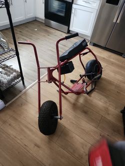 Coleman Mini Bike Red Steel Frame
