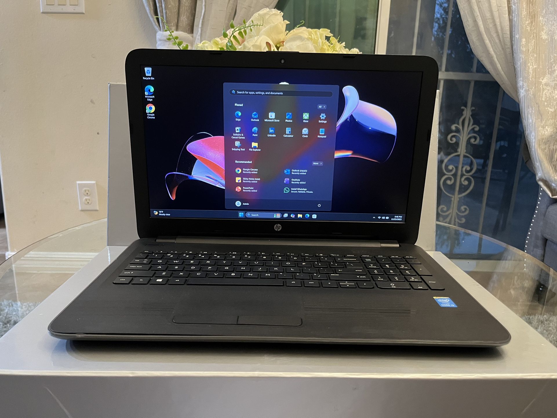 HP Pavilion 15 Laptop Notebook 15.6" Intel 8GB RAM 120GB HDD Windows 11 w/ Charger - $129