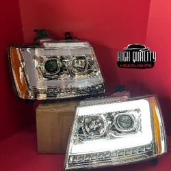 Chevy Tahoe 2007. 2014 Headlights.