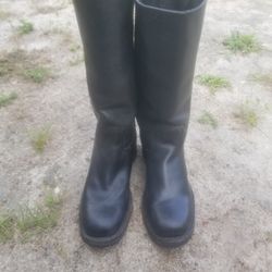 Frye Mens Size 10 Leather Riding Boots 14" Tall