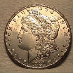 1881-CC Carson City Morgan Silver Dollar
