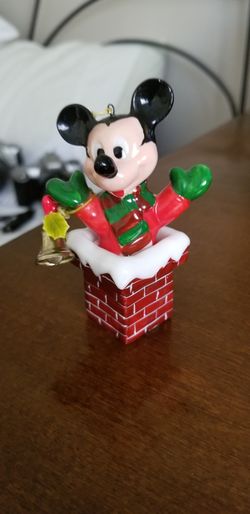 Mickey Mouse porcelain Christmas tree ornament