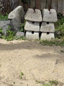 Free white  Rock and blocks. Just a few of each left.