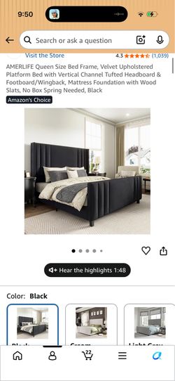 Queen bed frame