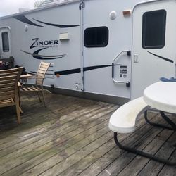 2011 Zinger Trailer In Campground 