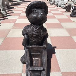 New Rabbit Statue Made Out Of Cement Beautiful Yard Decoration 