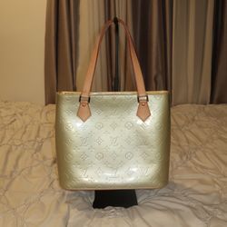 Louis Vuitton Vintage LV Hand Bag Houston Green Vernis 1069017