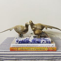 Vintage Brass Pheasants – Set of 3