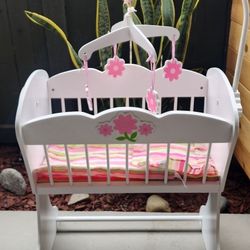 Kids Baby Doll Crib Cradle