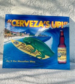 Pacifico Clara Beer Metal Sign