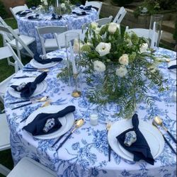 Round and Rectangle Polyester Tablecloths 