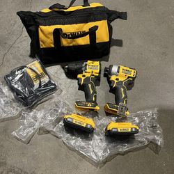 Dewalt 20v Brushless Drill Set Kit 