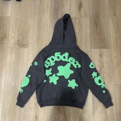 Spider Hoodie Worldwide Green Grey Hoodie 