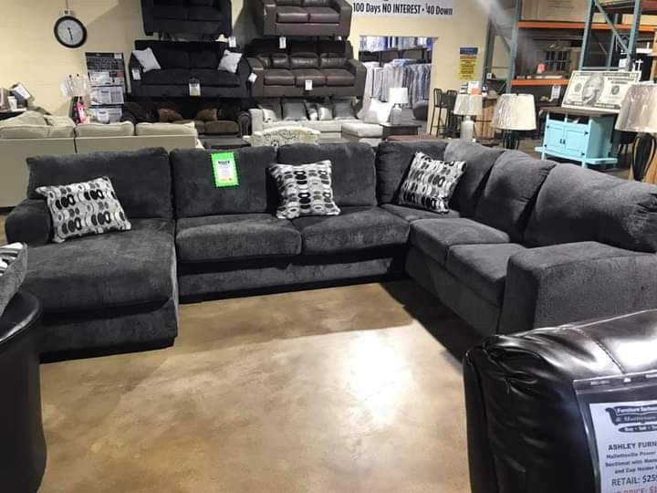 🚚Ask 👉Sectional, Sofa, Couch, Loveseat, Living Room Set, Ottoman, Recliner, Chair, Sleeper. 

✔️In Stock 👉Ballinasloe Smoke LAF Sectional