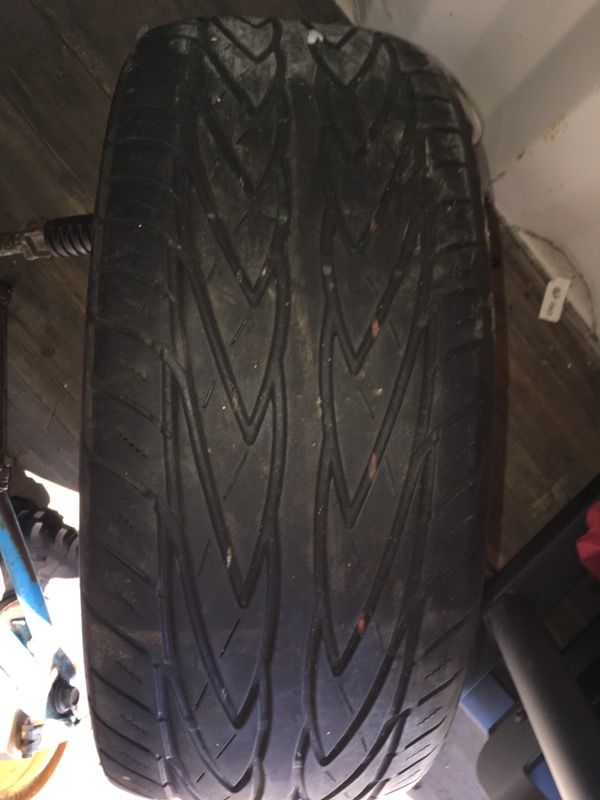 Tire and wheel