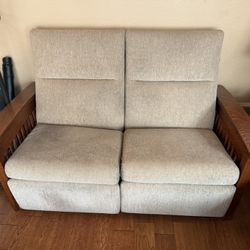 Handcrafted Amish-Built Reclining Couch